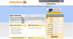 Desktop Screenshot of barbadoseducation.info
