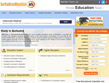 Tablet Screenshot of barbadoseducation.info